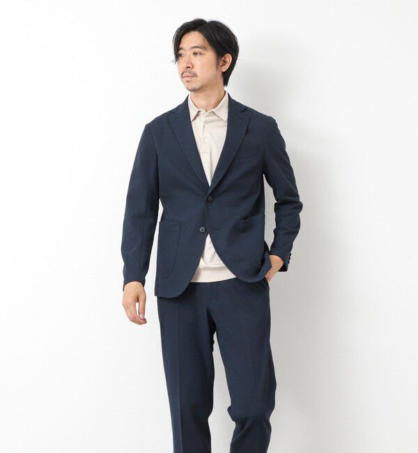NOLLEY'S goodman「《セットアップ対応》Primeflex 吸水速乾 メランジ カノコ ストレッチイージーJK 25SS」|テーラードジャケット|