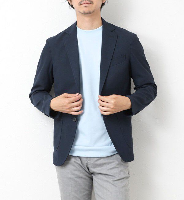 NOLLEY'S goodman「《セットアップ対応》Primeflex 吸水速乾 メランジ カノコ ストレッチイージーJK 25SS」|テーラードジャケット|