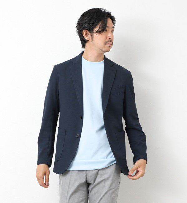 NOLLEY'S goodman「《セットアップ対応》Primeflex 吸水速乾 メランジ カノコ ストレッチイージーJK 25SS」|テーラードジャケット|