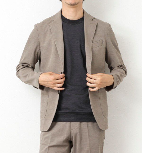 NOLLEY'S goodman「《セットアップ対応》Primeflex 吸水速乾 メランジ カノコ ストレッチイージーJK 25SS」|テーラードジャケット|