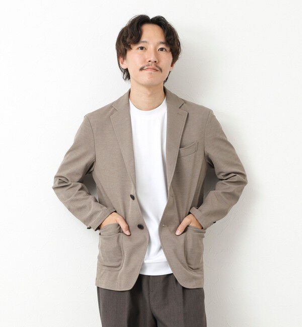 NOLLEY'S goodman「《セットアップ対応》Primeflex 吸水速乾 メランジ カノコ ストレッチイージーJK 25SS」|テーラードジャケット|