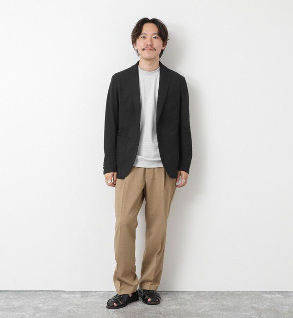 NOLLEY'S goodman「《セットアップ対応》Primeflex 吸水速乾 メランジ カノコ ストレッチイージーJK 25SS」|テーラードジャケット|