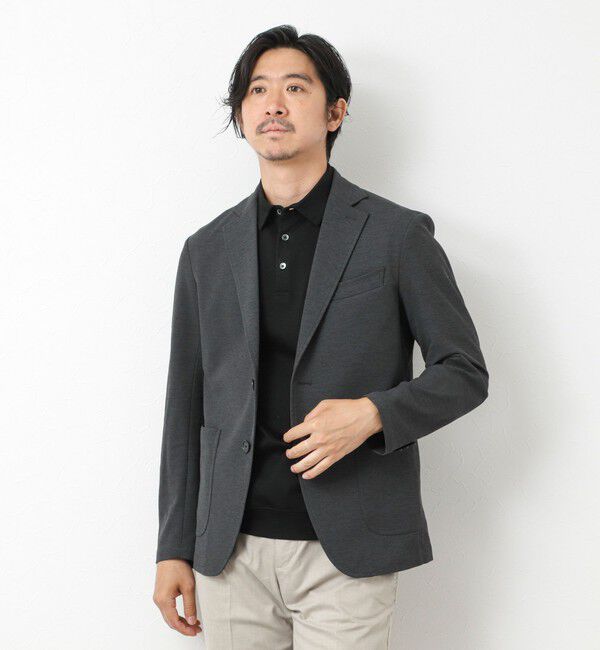 NOLLEY'S goodman「《セットアップ対応》Primeflex 吸水速乾 メランジ カノコ ストレッチイージーJK 25SS」|テーラードジャケット|