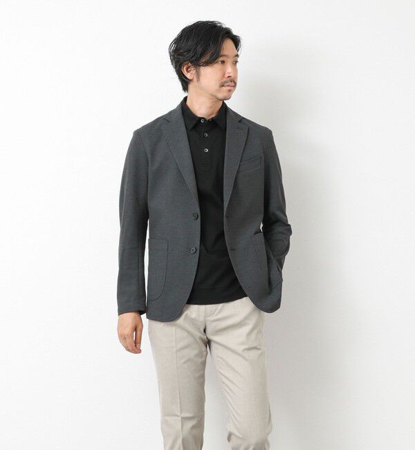NOLLEY'S goodman「《セットアップ対応》Primeflex 吸水速乾 メランジ カノコ ストレッチイージーJK 25SS」|テーラードジャケット|