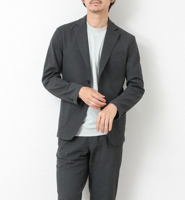 NOLLEY'S goodman「《セットアップ対応》Primeflex 吸水速乾 メランジ カノコ ストレッチイージーJK 25SS」|テーラードジャケット|