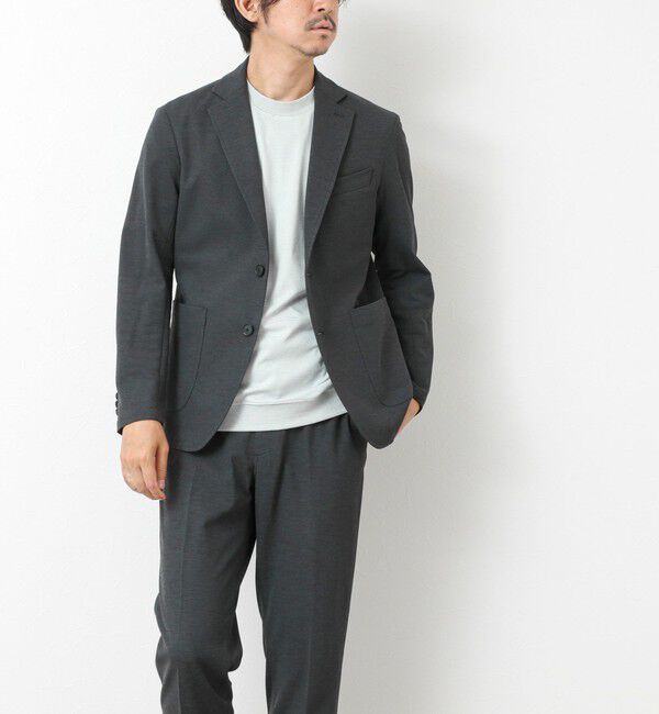 NOLLEY'S goodman「《セットアップ対応》Primeflex 吸水速乾 メランジ カノコ ストレッチイージーJK 25SS」|テーラードジャケット|