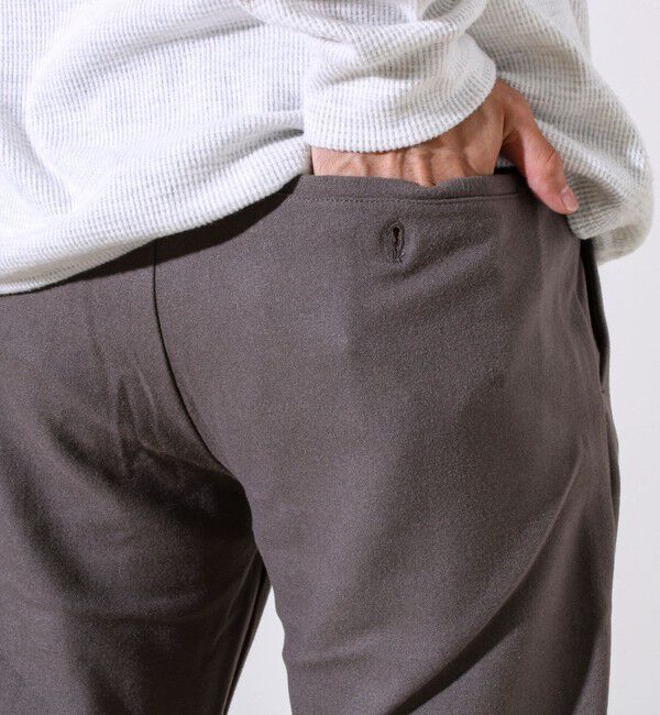 GLOSTER「【セットアップ対応】両面起毛ストレッチイージーパンツ」|チノ|