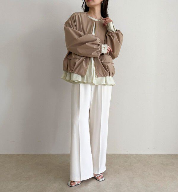 2WAYノーカラー撥水サーブルクロスブルゾン（fredy emue）｜ルミネの