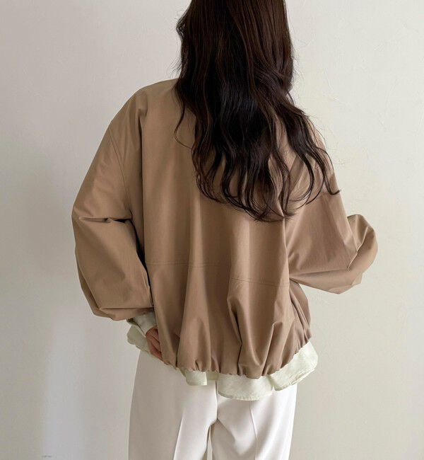 2WAYノーカラー撥水サーブルクロスブルゾン（fredy emue）｜ルミネの