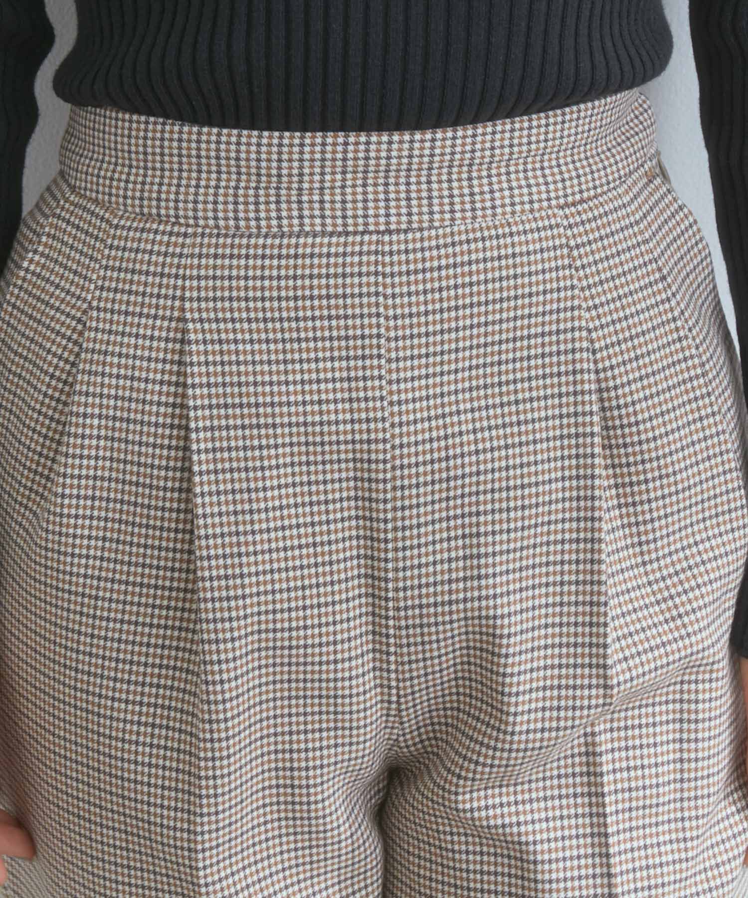 VIS「【EASY CARE】ウォッシャブルフラノツータックテーパードパンツ」|スラックス|