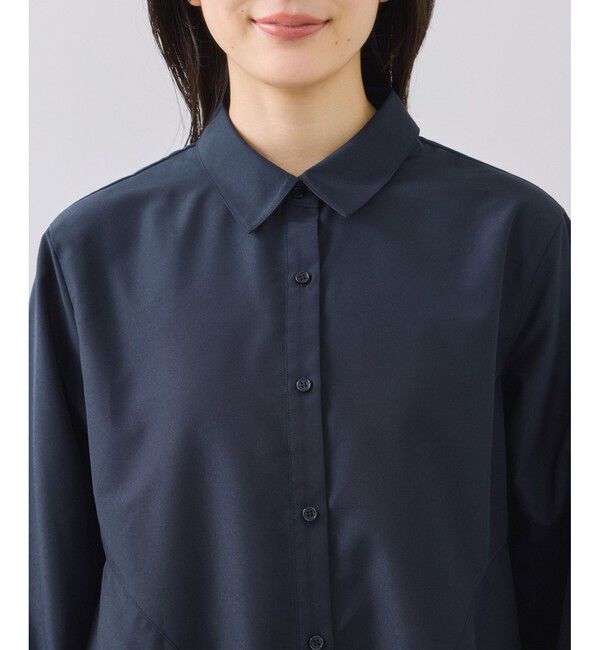 VIS「ヘムデザインフレアシャツ/イージーケア」|シャツ・ブラウス|