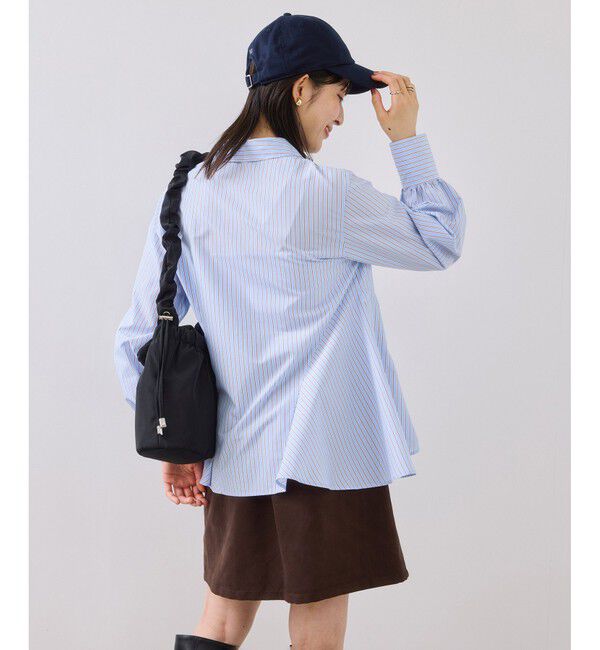 VIS「ヘムデザインフレアシャツ/イージーケア」|シャツ・ブラウス|