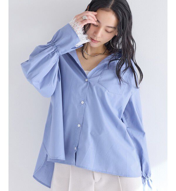 VIS「レーススリーブシャツ」|シャツ・ブラウス|