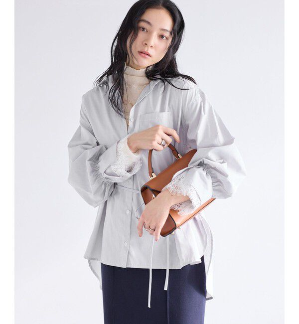 VIS「レーススリーブシャツ」|シャツ・ブラウス|