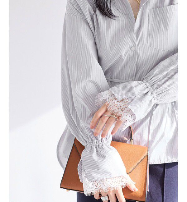 VIS「レーススリーブシャツ」|シャツ・ブラウス|