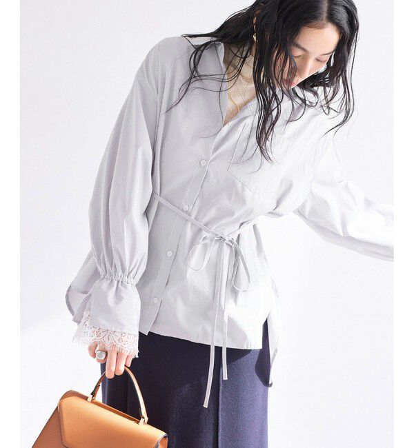 VIS「レーススリーブシャツ」|シャツ・ブラウス|