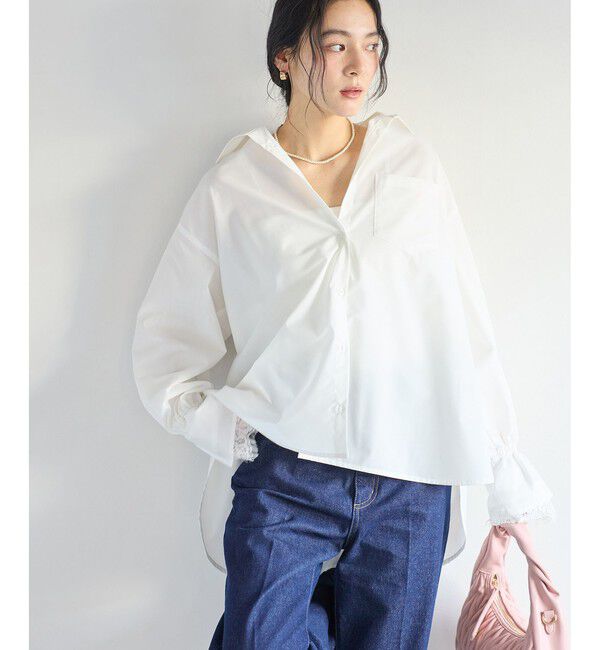 VIS「レーススリーブシャツ」|シャツ・ブラウス|