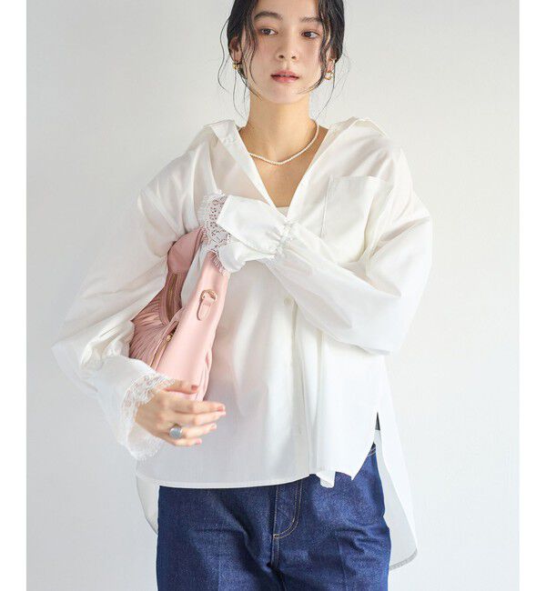 VIS「レーススリーブシャツ」|シャツ・ブラウス|