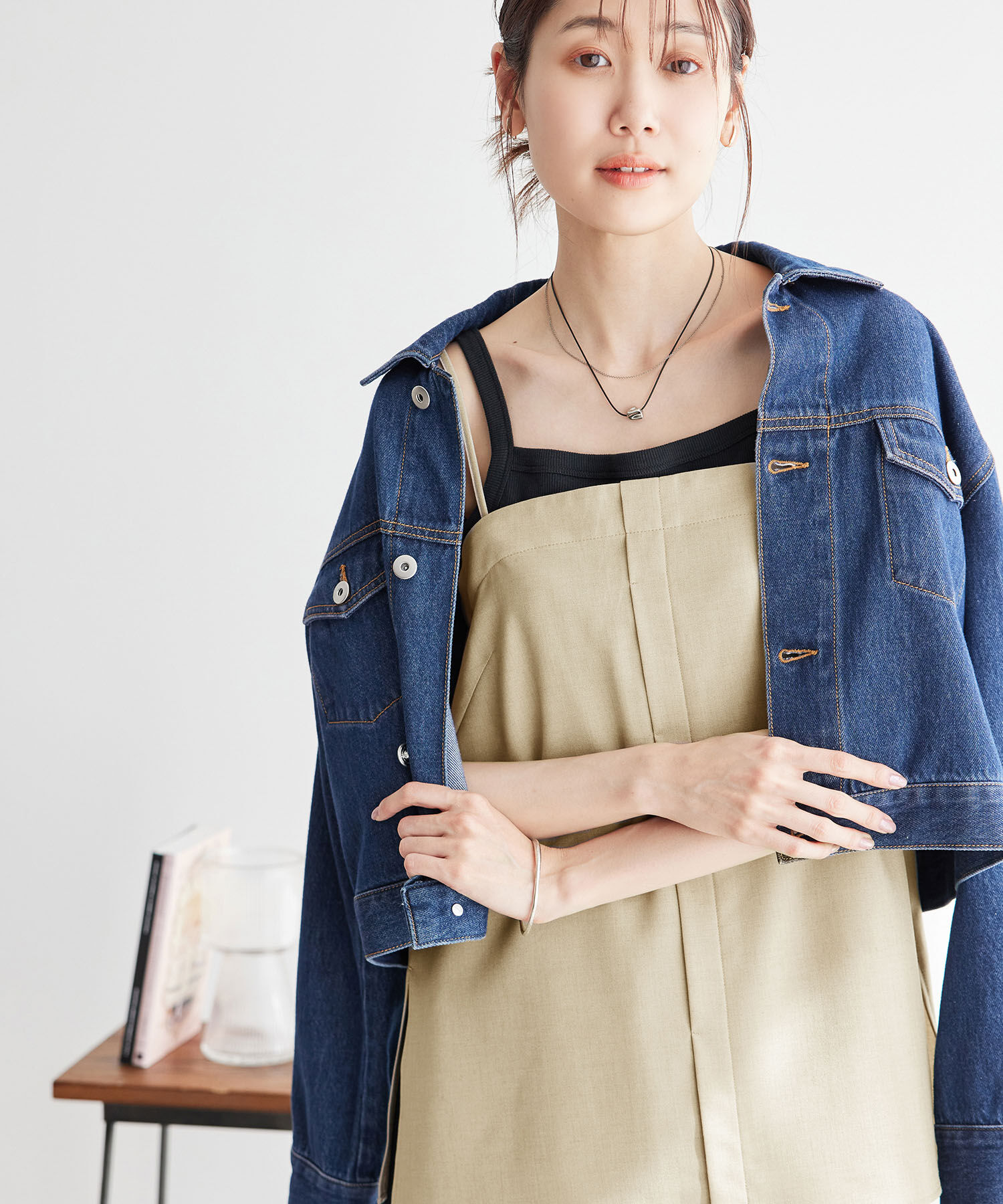 Rope&rsquo;Picnic「【ご好評につき新色追加！】チュニックビスチェ/セットアップ対応・UVケア」|キャミソール|ベージュ(27)