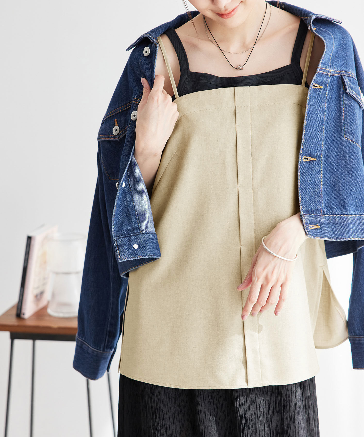 Rope&rsquo;Picnic「【ご好評につき新色追加！】チュニックビスチェ/セットアップ対応・UVケア」|キャミソール|