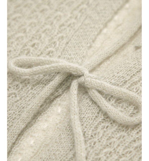 Rope&rsquo;Picnic「レース編みメッシュニットカーディガン」|カーディガン|