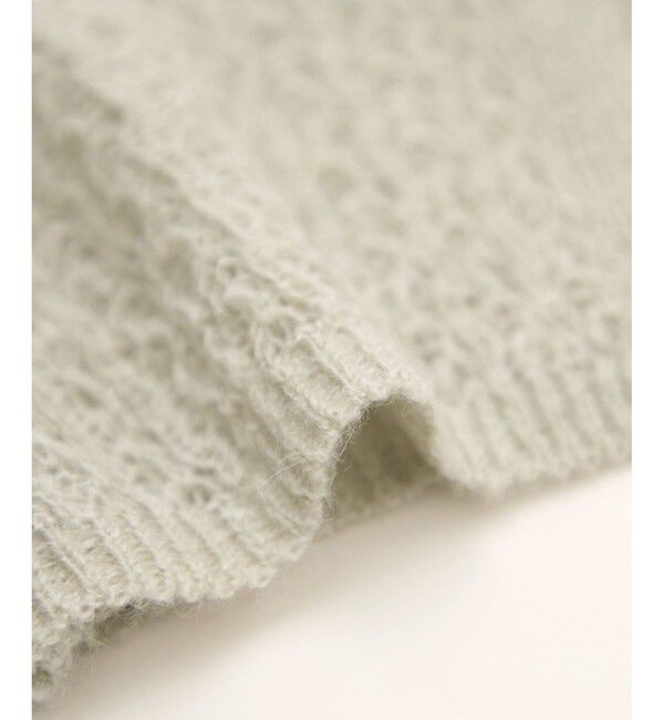 Rope&rsquo;Picnic「レース編みメッシュニットカーディガン」|カーディガン|