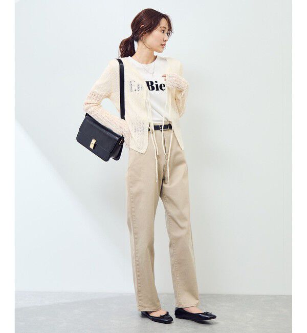 Rope&rsquo;Picnic「レース編みメッシュニットカーディガン」|カーディガン|