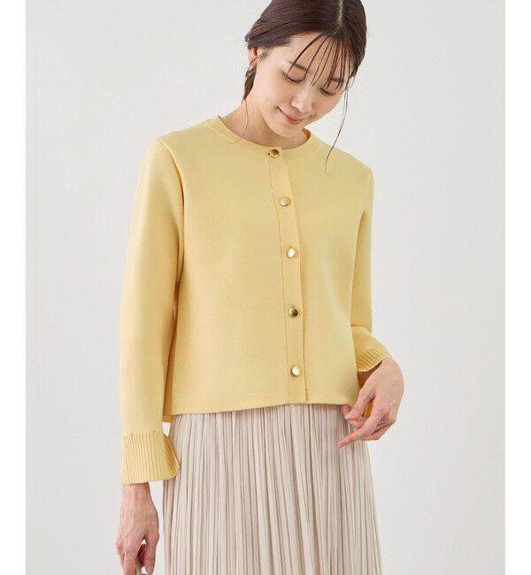 Rope&rsquo;Picnic「襟フリルドッキングカーディガン」|カーディガン|