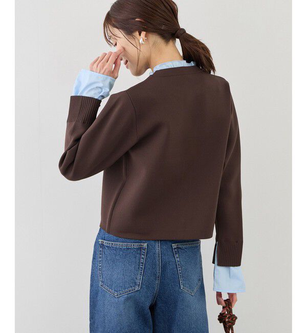 Rope&rsquo;Picnic「襟フリルドッキングカーディガン」|カーディガン|