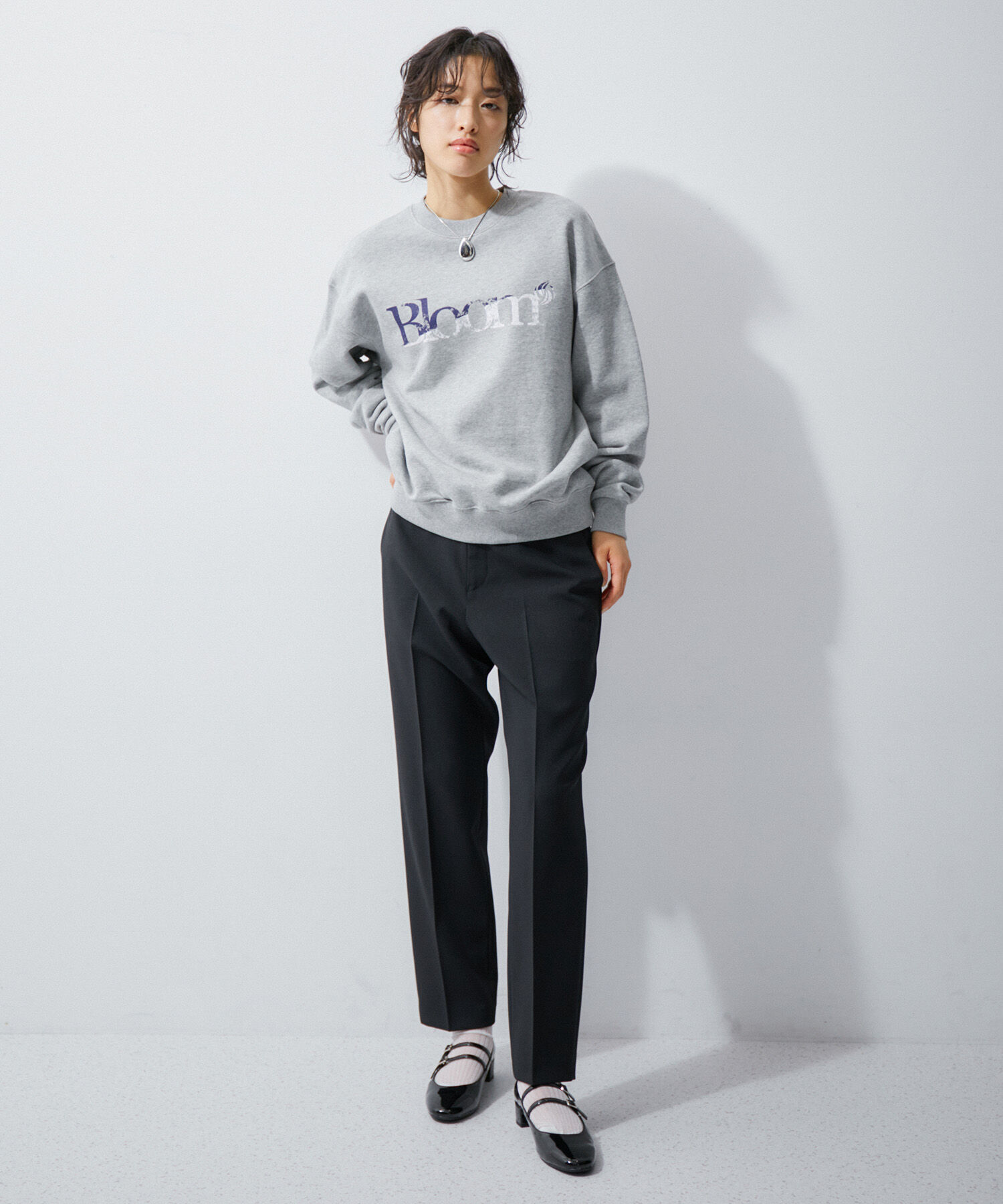 ADAM ET ROPE'「【サステナブル】スリムスラックス」|スラックス|