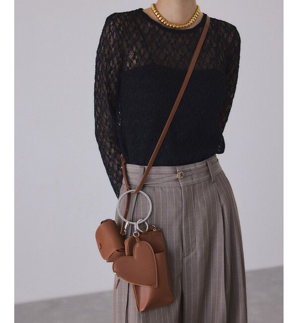 ADAM ET ROPE'「【WEB限定】マルチポーチ付きショルダーバッグ」|ショルダー・メッセンジャー|ブラウン系(22)