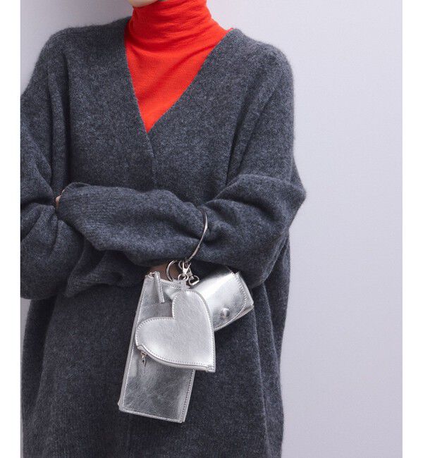 ADAM ET ROPE'「【WEB限定】マルチポーチ付きショルダーバッグ」|ショルダー・メッセンジャー|シルバー(93)