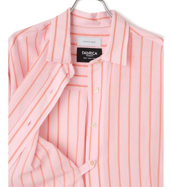 ADAM ET ROPE'「FAbRICA ストライプマルチwayシャツ」|シャツ・ブラウス|