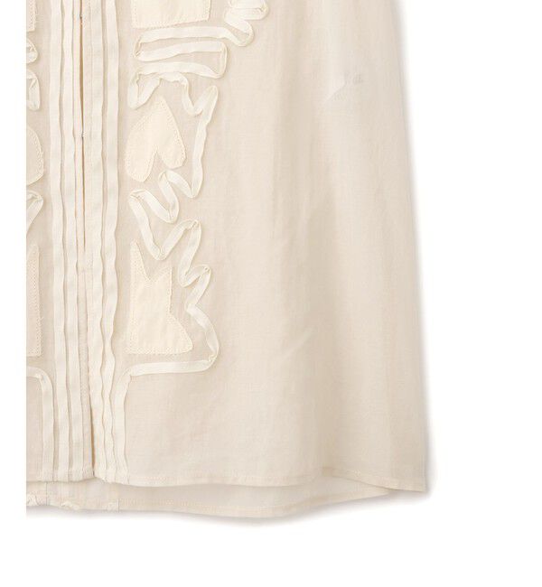 ADAM ET ROPE'「【EMOELLE】ステッチエンブロイダリーブラウス」|シャツ・ブラウス|