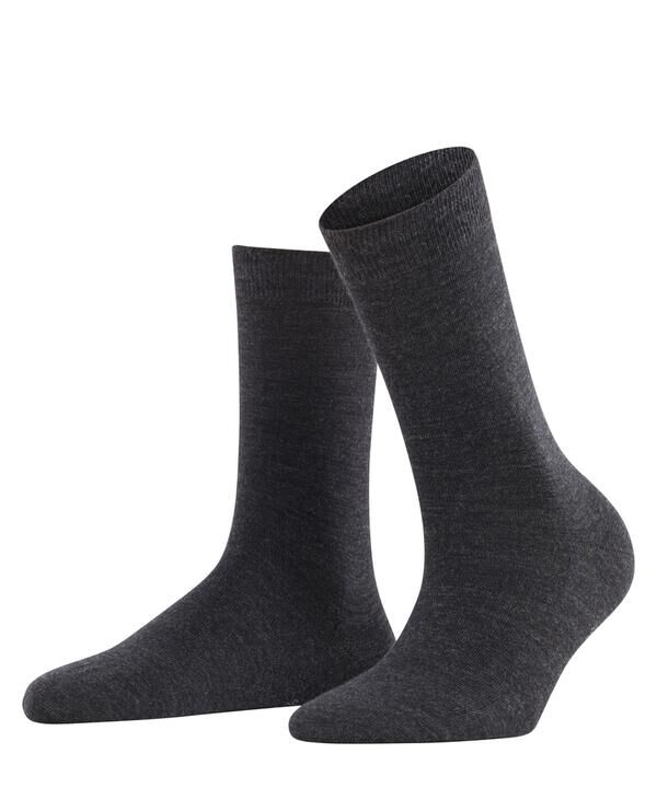 FALKE 「FALKE | 47488 SOFTMERINO SOCKS WOMEN」|ソックス|CHARCOAL