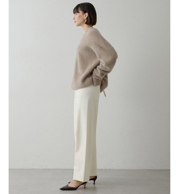  「ポンチ裏起毛バレルパンツ」|チノ|