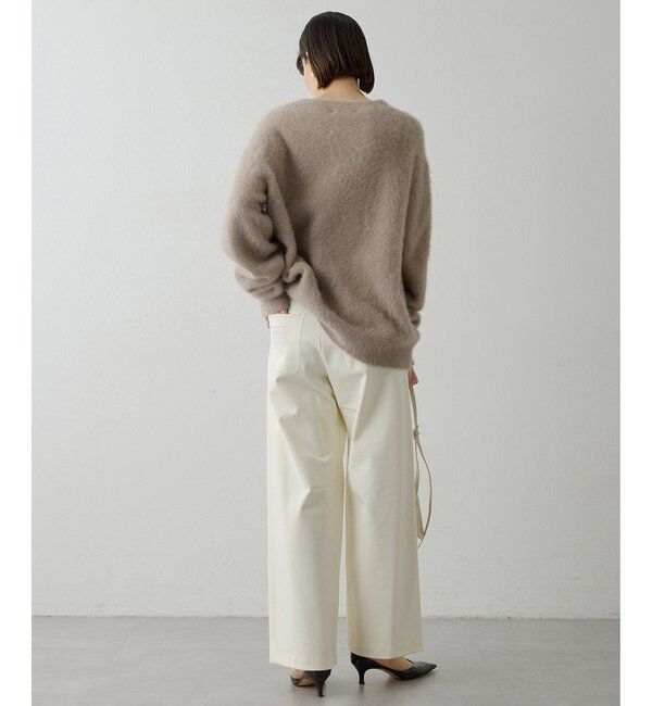  「ポンチ裏起毛バレルパンツ」|チノ|