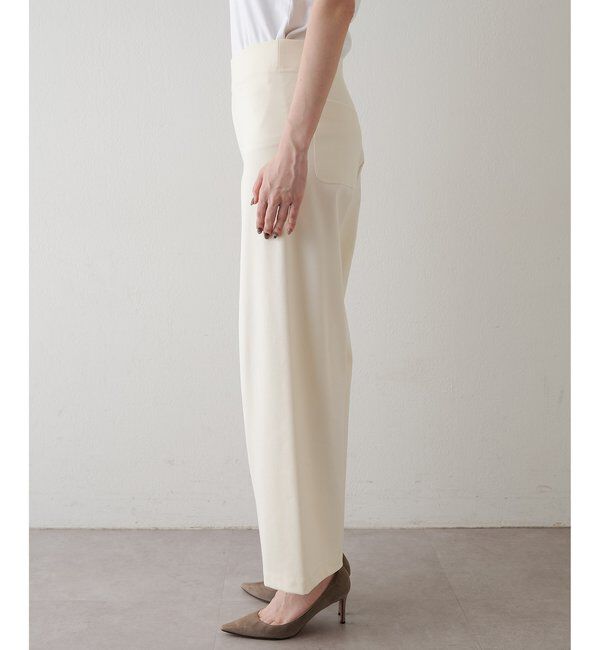  「ポンチ裏起毛バレルパンツ」|チノ|