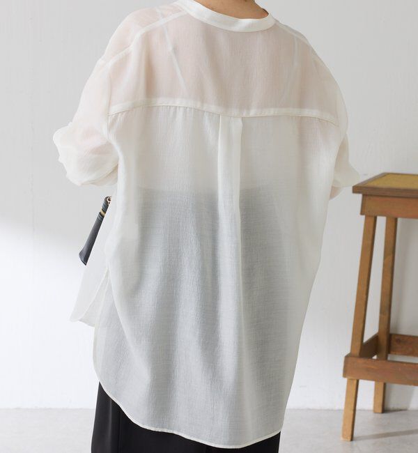  「【丈を変えられる】ヴィンテージライクリンクルシアーシャツ」|シャツ・ブラウス|