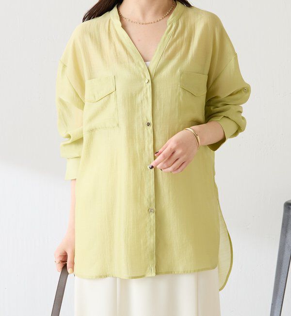  「【丈を変えられる】ヴィンテージライクリンクルシアーシャツ」|シャツ・ブラウス|