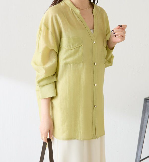  「【丈を変えられる】ヴィンテージライクリンクルシアーシャツ」|シャツ・ブラウス|