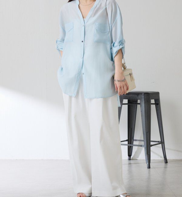  「【丈を変えられる】ヴィンテージライクリンクルシアーシャツ」|シャツ・ブラウス|