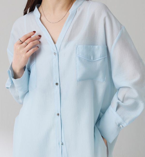  「【丈を変えられる】ヴィンテージライクリンクルシアーシャツ」|シャツ・ブラウス|