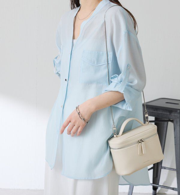  「【丈を変えられる】ヴィンテージライクリンクルシアーシャツ」|シャツ・ブラウス|