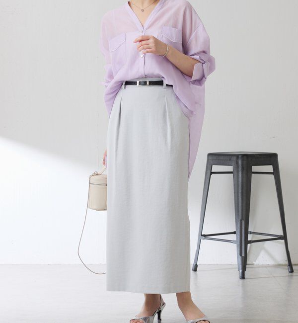  「【丈を変えられる】ヴィンテージライクリンクルシアーシャツ」|シャツ・ブラウス|