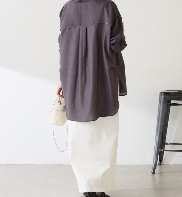  「【丈を変えられる】ヴィンテージライクリンクルシアーシャツ」|シャツ・ブラウス|