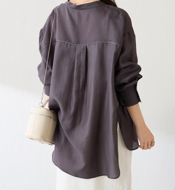  「【丈を変えられる】ヴィンテージライクリンクルシアーシャツ」|シャツ・ブラウス|