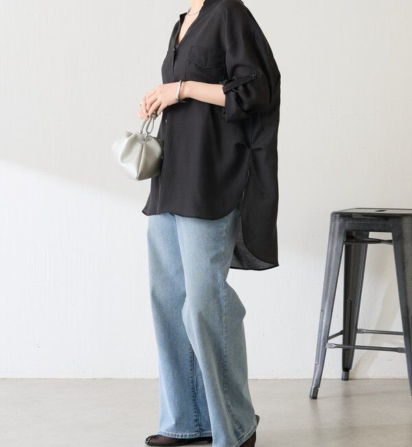  「【丈を変えられる】ヴィンテージライクリンクルシアーシャツ」|シャツ・ブラウス|