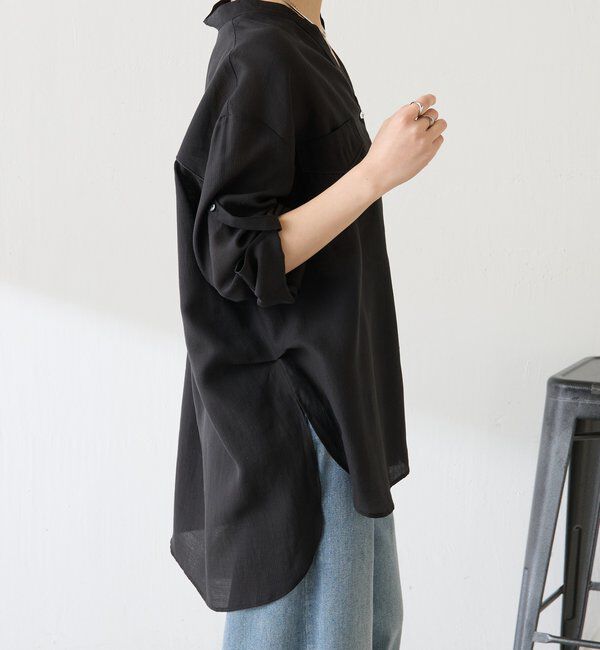  「【丈を変えられる】ヴィンテージライクリンクルシアーシャツ」|シャツ・ブラウス|