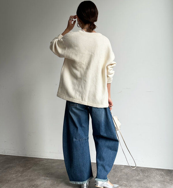  「【ベストセラーアイテム】ダメージカーブデニム」|デニム|